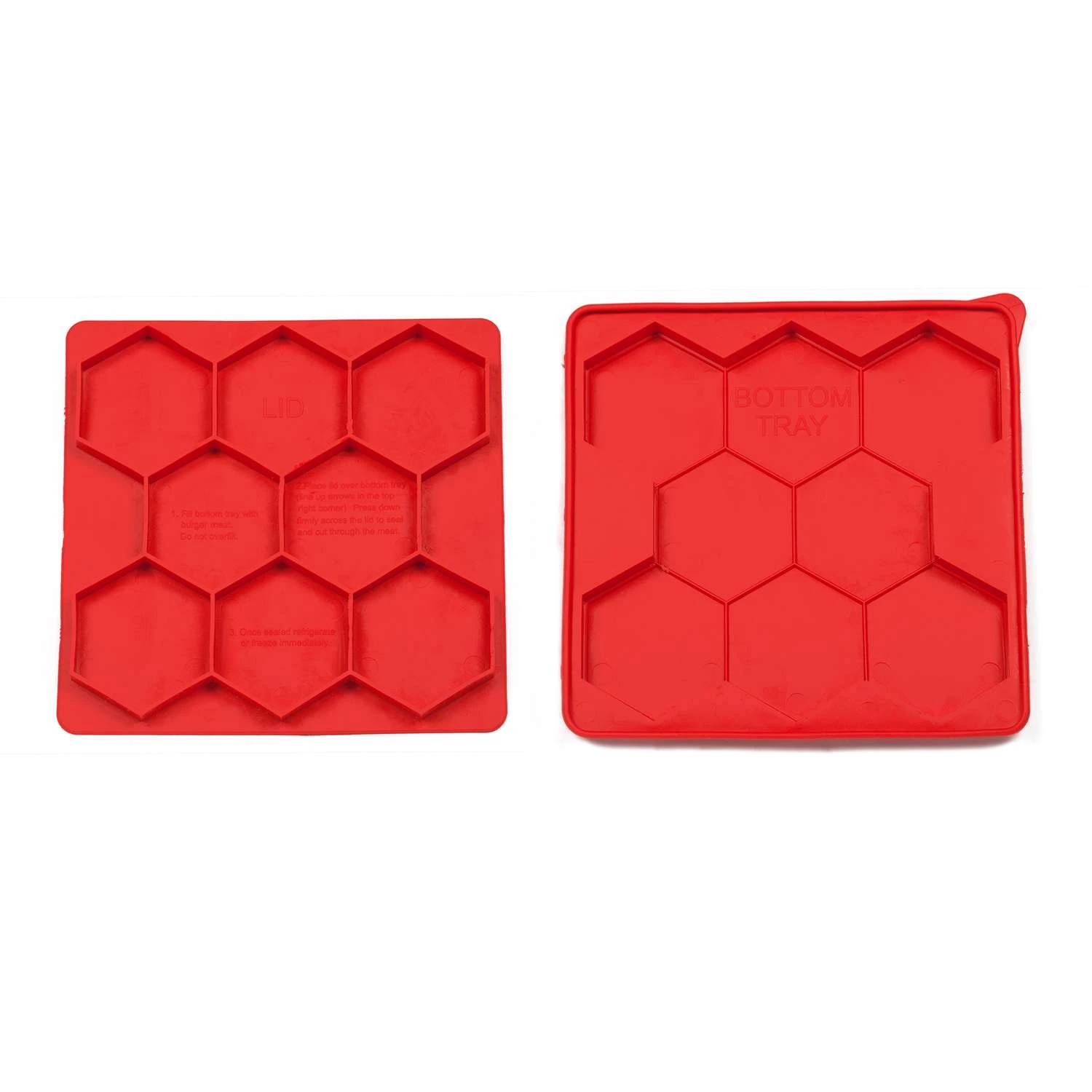 Shape+Store Red Plastic Burger Press 32 Oz 9 Shape+Store Red Plastic Burger Press 32 Oz - Image 7