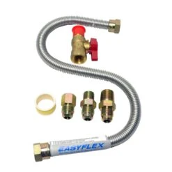Mr. Heater 18 Inch Ft. L Brass Gas Appliance Hook-Up Kit