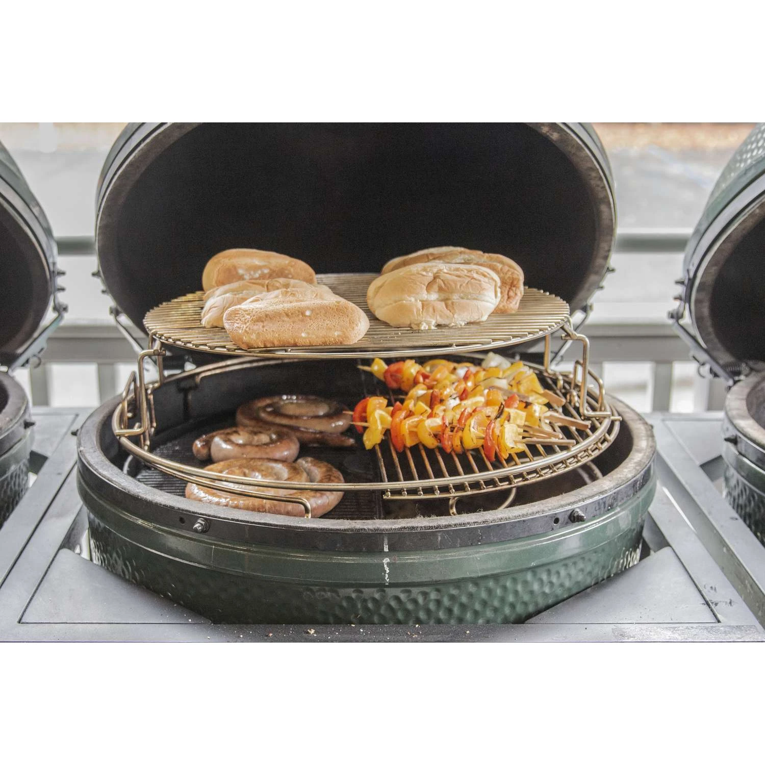 Big Green Egg EGGspander - 2 Pc. XL Multi-Level Rack 23 In. 4 Big Green Egg EGGspander - 2 Pc. XL Multi-Level Rack 23 In. - Image 2