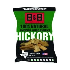 B&B Charcoal All Natural Hickory Wood Smoking Chunks 549 Cu In
