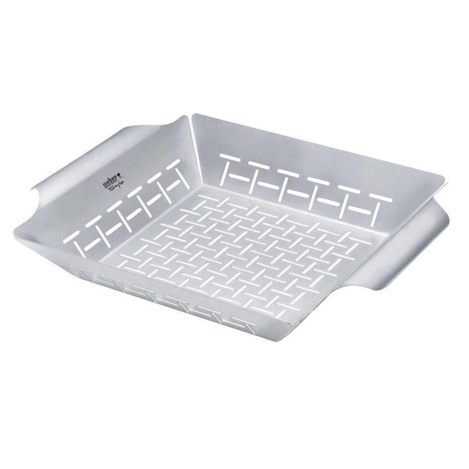 Weber Stainless Steel Grill Basket 13.8 In. L X 11.8 In. W 1 Pk 3 Weber Stainless Steel Grill Basket 13.8 In. L X 11.8 In. W 1 Pk