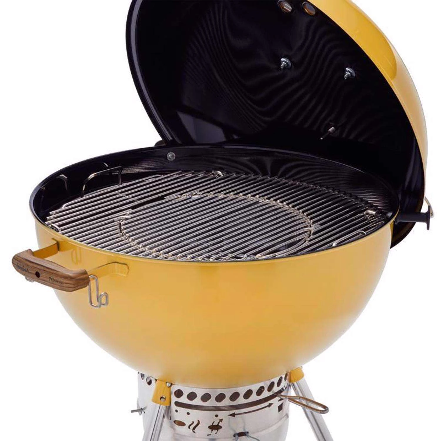 Weber 22 In. 70th Anniversary Kettle Charcoal Grill Hot Rod Yellow 4 Weber 22 In. 70th Anniversary Kettle Charcoal Grill Hot Rod Yellow - Image 2