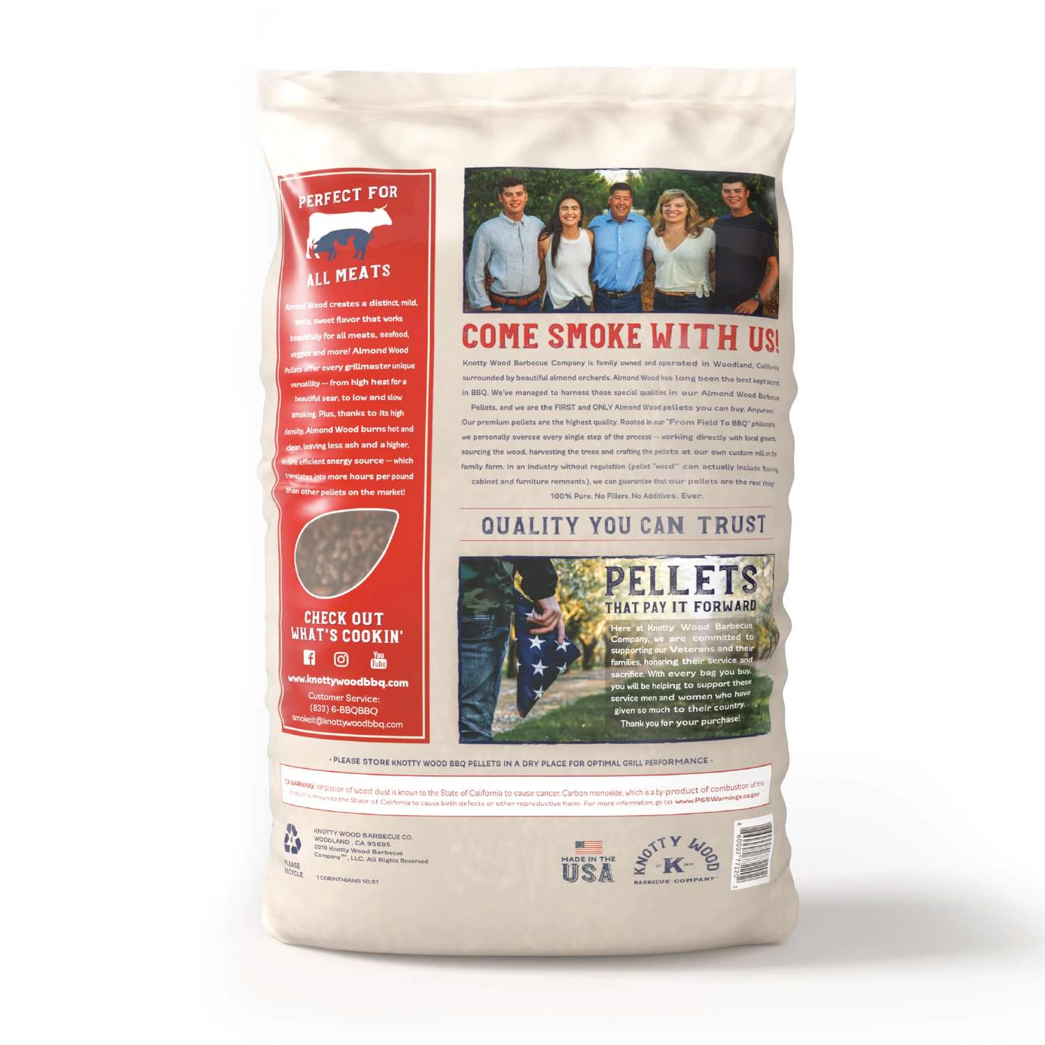 Knotty Wood Barbecue Company All Natural Almond Wood Pellets 20 Lb 6 Knotty Wood Barbecue Company All Natural Almond Wood Pellets 20 Lb - Image 4