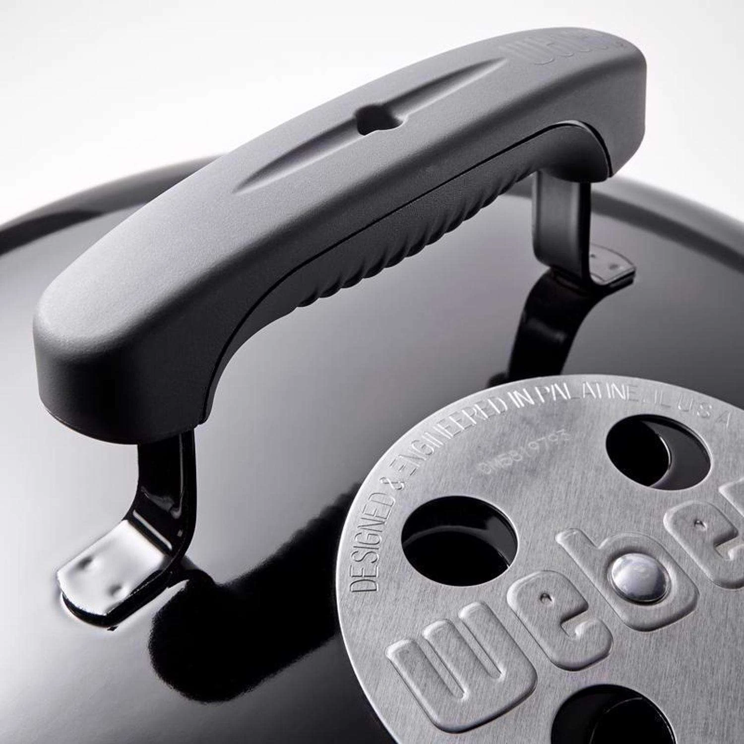 Weber 14 In. Smokey Joe Premium Charcoal Grill Slate Blue 9 Weber 14 In. Smokey Joe Premium Charcoal Grill Slate Blue - Image 7