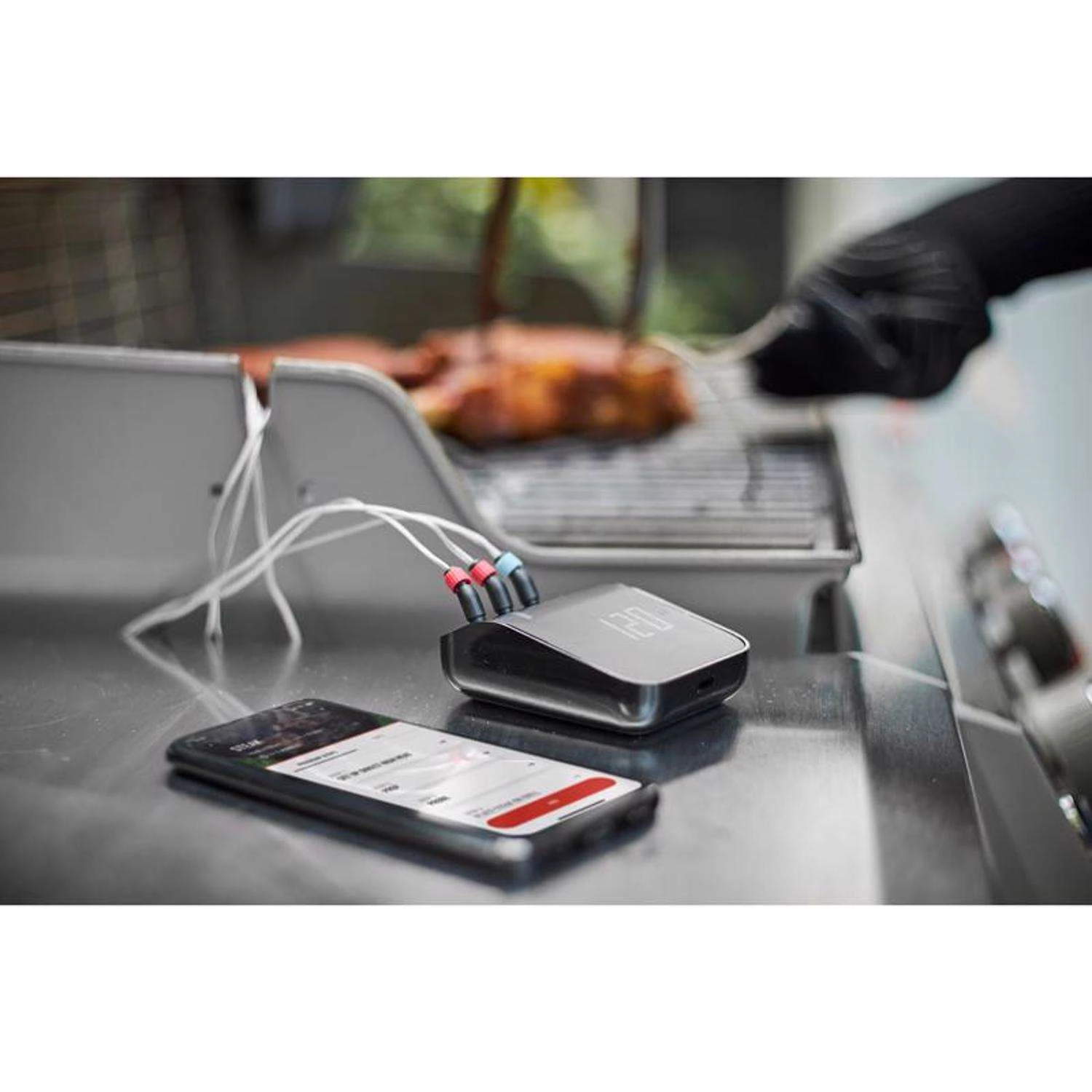 Weber Connect Digital WiFi Enabled Bluetooth Enabled Grill/Meat Thermometer 11 Weber Connect Digital WiFi Enabled Bluetooth Enabled Grill/Meat Thermometer - Image 9