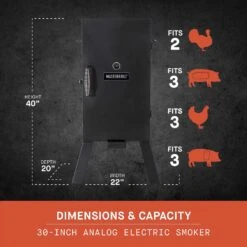 Masterbuilt Analog Wood Chips Vertical Smoker Black 21 Masterbuilt Analog Wood Chips Vertical Smoker Black -Grill Masters Outlet 9d6e29c0 1c05 4bb8 b55e eed24ac59bfe