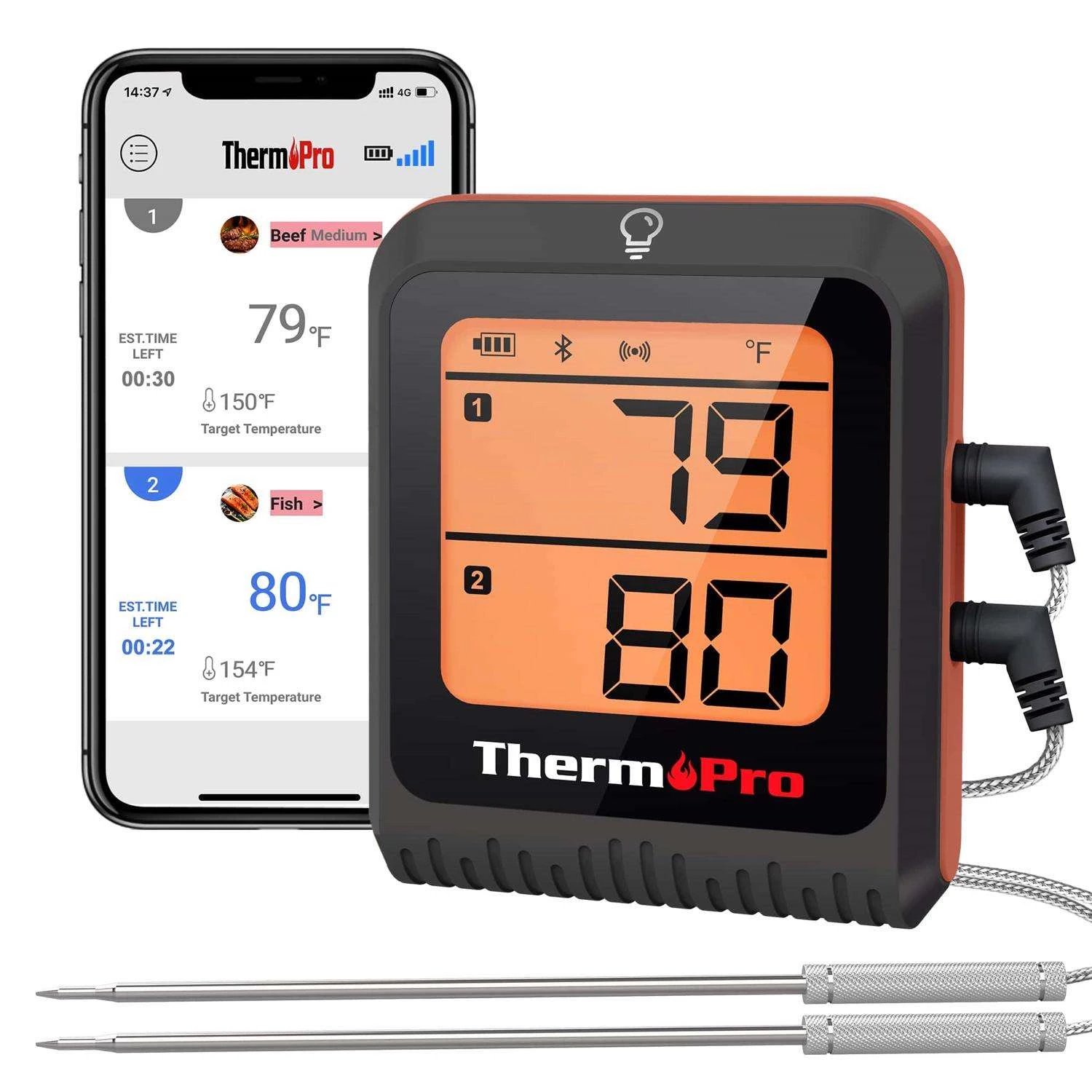 ThermoPro LCD Bluetooth Enabled Grill/Meat Thermometer 3 ThermoPro LCD Bluetooth Enabled Grill/Meat Thermometer