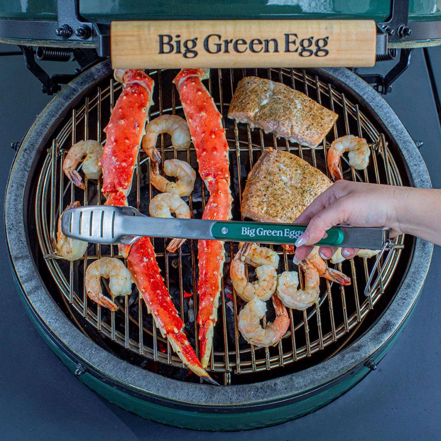 Big Green Egg Stainless Steel Green/Silver BBQ Tool Set 3 Pc 5 Big Green Egg Stainless Steel Green/Silver BBQ Tool Set 3 Pc - Image 3