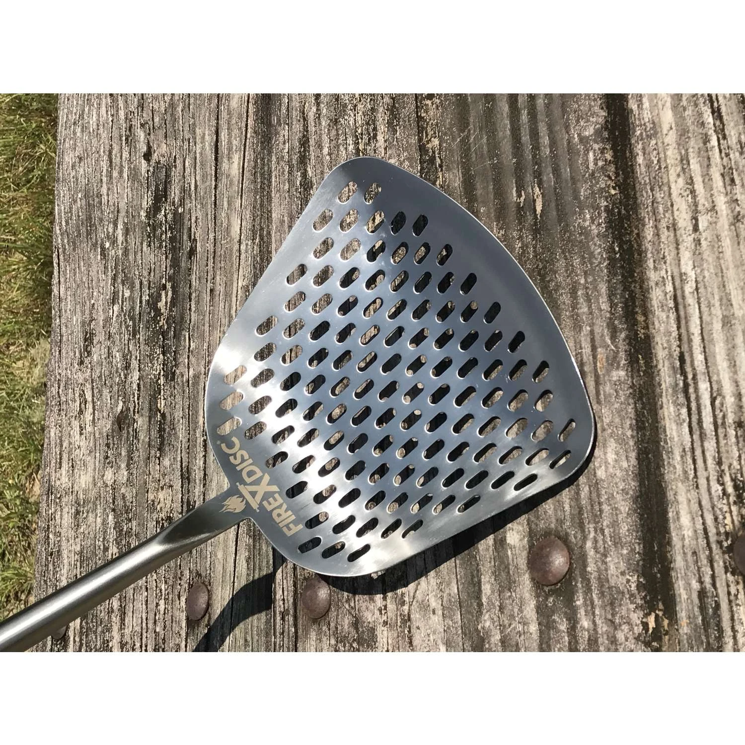 FireDisc Ultimate Frying Weapon Stainless Steel Black/Silver Grill Spatula 1 Pk 5 FireDisc Ultimate Frying Weapon Stainless Steel Black/Silver Grill Spatula 1 Pk - Image 3