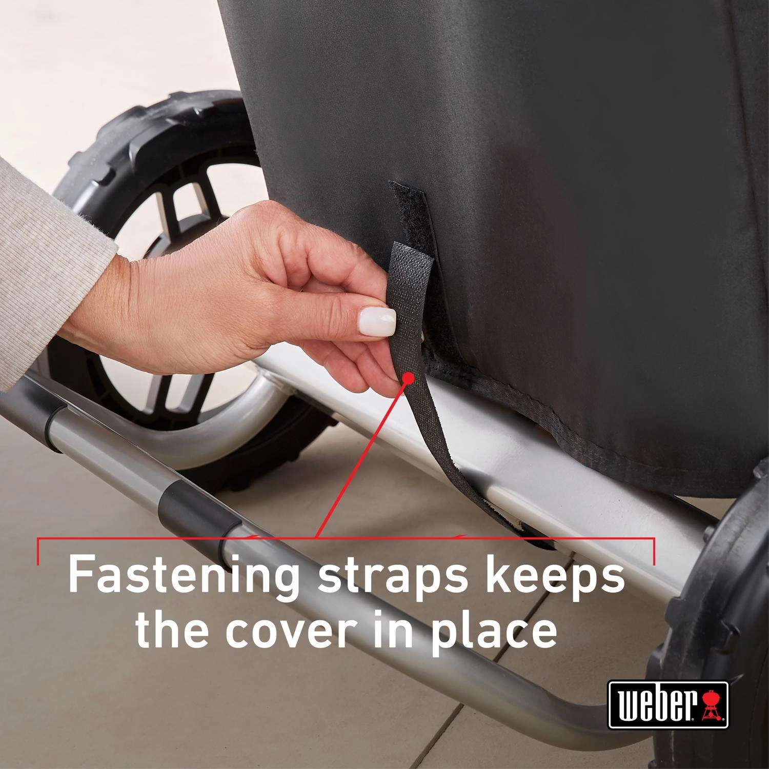 Weber Black Grill Cover For Weber Traveler 5 Weber Black Grill Cover For Weber Traveler - Image 3