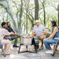 Solo Stove 22 In. Charcoal Grill Bundle Silver -Grill Masters Outlet ab37013b 0c62 4b45 9e1d fb1ec2ab510e