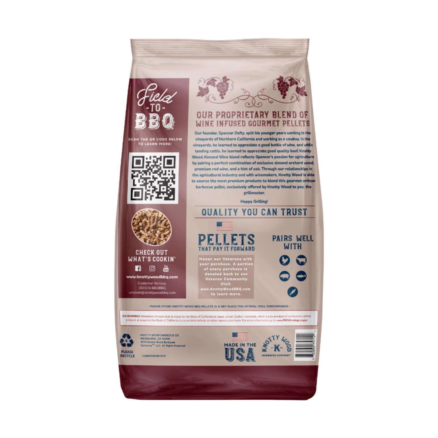 Knotty Wood Barbecue Company Wood Pellets All Natural Oak 20 Lb 4 Knotty Wood Barbecue Company Wood Pellets All Natural Oak 20 Lb - Image 2