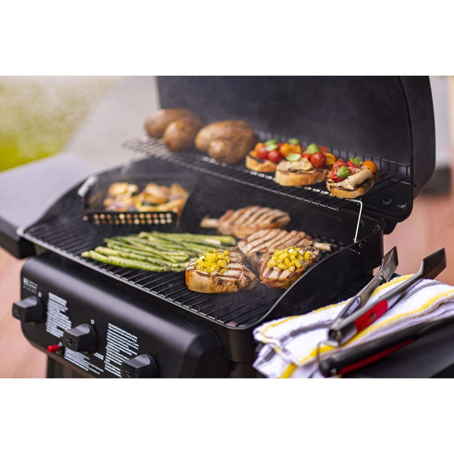 American Gourmet 3 Burner Liquid Propane Grill Black 12 American Gourmet 3 Burner Liquid Propane Grill Black - Image 10