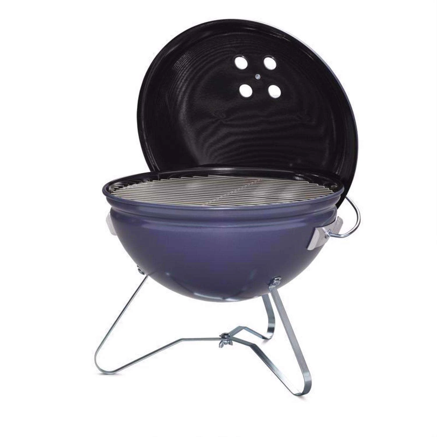 Weber 14 In. Smokey Joe Premium Charcoal Grill Slate Blue 5 Weber 14 In. Smokey Joe Premium Charcoal Grill Slate Blue - Image 3