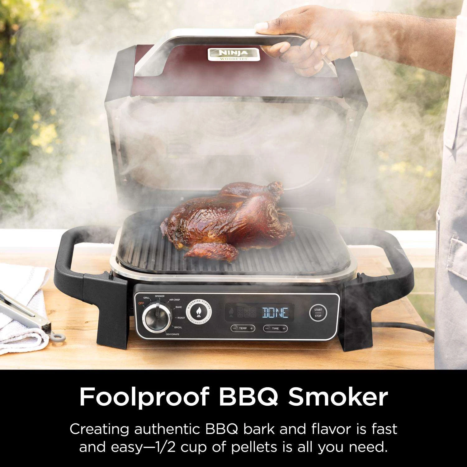 Ninja Woodfire Electric Grill And Smoker Red 11 Ninja Woodfire Electric Grill And Smoker Red - Image 9