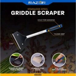 Razor Grill Scraper 5.63 In. W 1 Pk -Grill Masters Outlet ba0022b5 679b 4daa 9f70 dc1d0c61249e