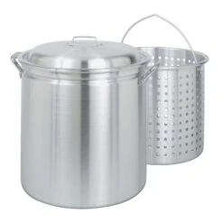 Bayou Classic Aluminum Grill Stockpot With Basket 34 Qt 14 L X 13.88 In. W 1 Pk