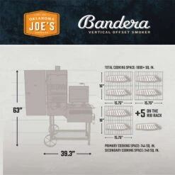 Oklahoma Joe's Bandera Charcoal Vertical Smoker Black 15 Oklahoma Joe's Bandera Charcoal Vertical Smoker Black -Grill Masters Outlet c1e0d952 a9a7 4a9e 9dc9 988492c5a66d
