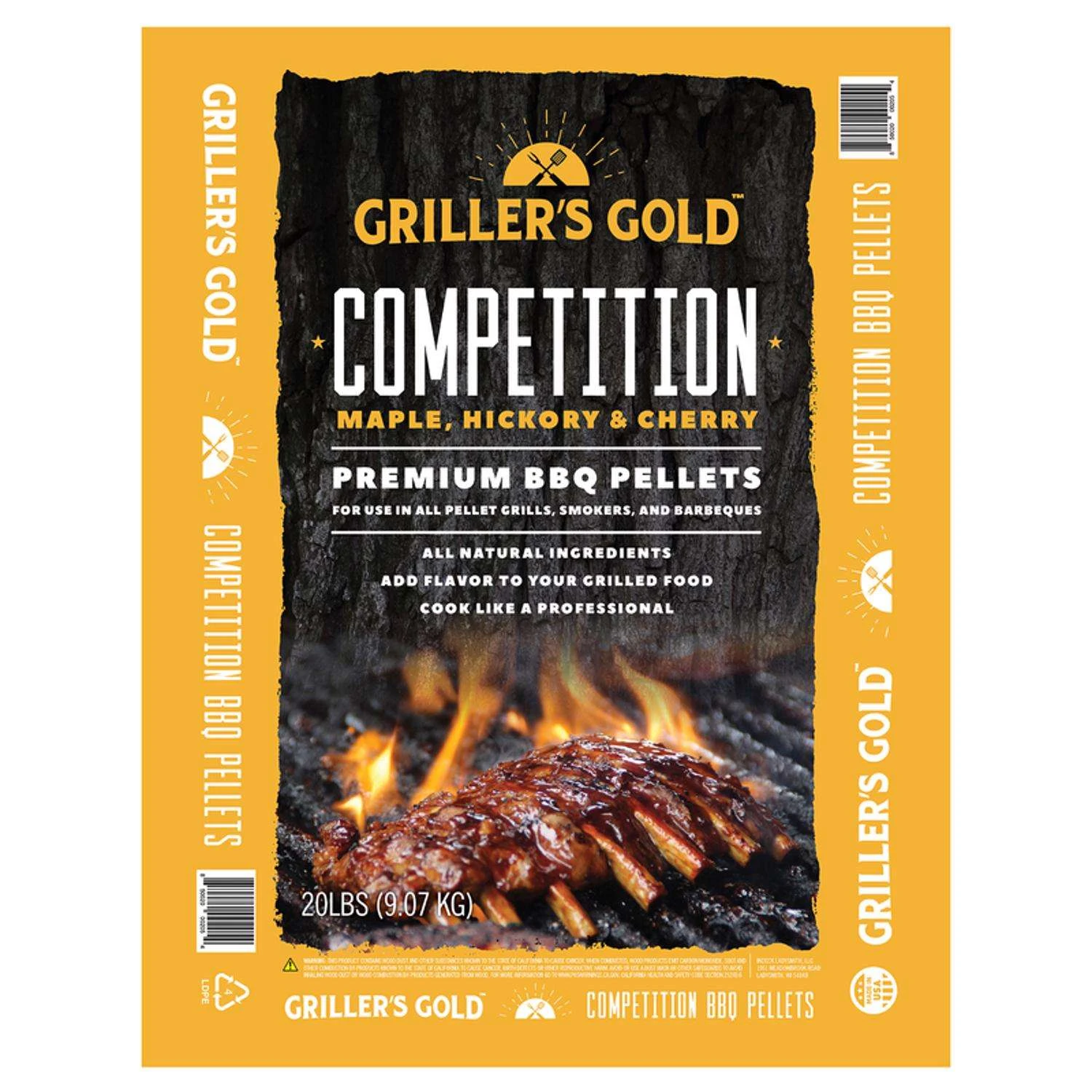 Griller's Gold All Natural Competition Blend BBQ Wood Pellet 20 Lb 3 Griller's Gold All Natural Competition Blend BBQ Wood Pellet 20 Lb