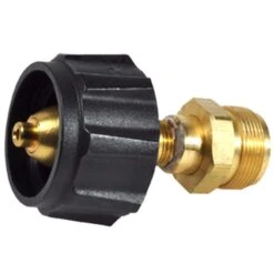 Mr. Heater 1 In. D Brass End Fitting W/Acme Nut X Male Throwaway Cylinder Thread Cylinder Adapter