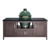 Big Green Egg 18.25 In. Large EGG Package With 72" Modern Farmhouse Table Charcoal Kamado Grill And