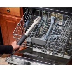 Weber Precision Stainless Steel Black/Silver Grill Tongs 1 Pc -Grill Masters Outlet d20cb289 a697 4169 acfd a9847ceb14ef