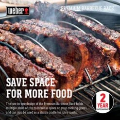 Weber Steel Roasting Rack 17.1 In. L X 10.5 In. W 1 Pk -Grill Masters Outlet d2522737 813c 4c6d af81 d072a4c1c8be