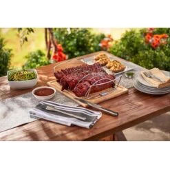 Weber Steel Roasting Rack 17.1 In. L X 10.5 In. W 1 Pk -Grill Masters Outlet d45f15d1 4fdb 417a aca5 891889d372a0