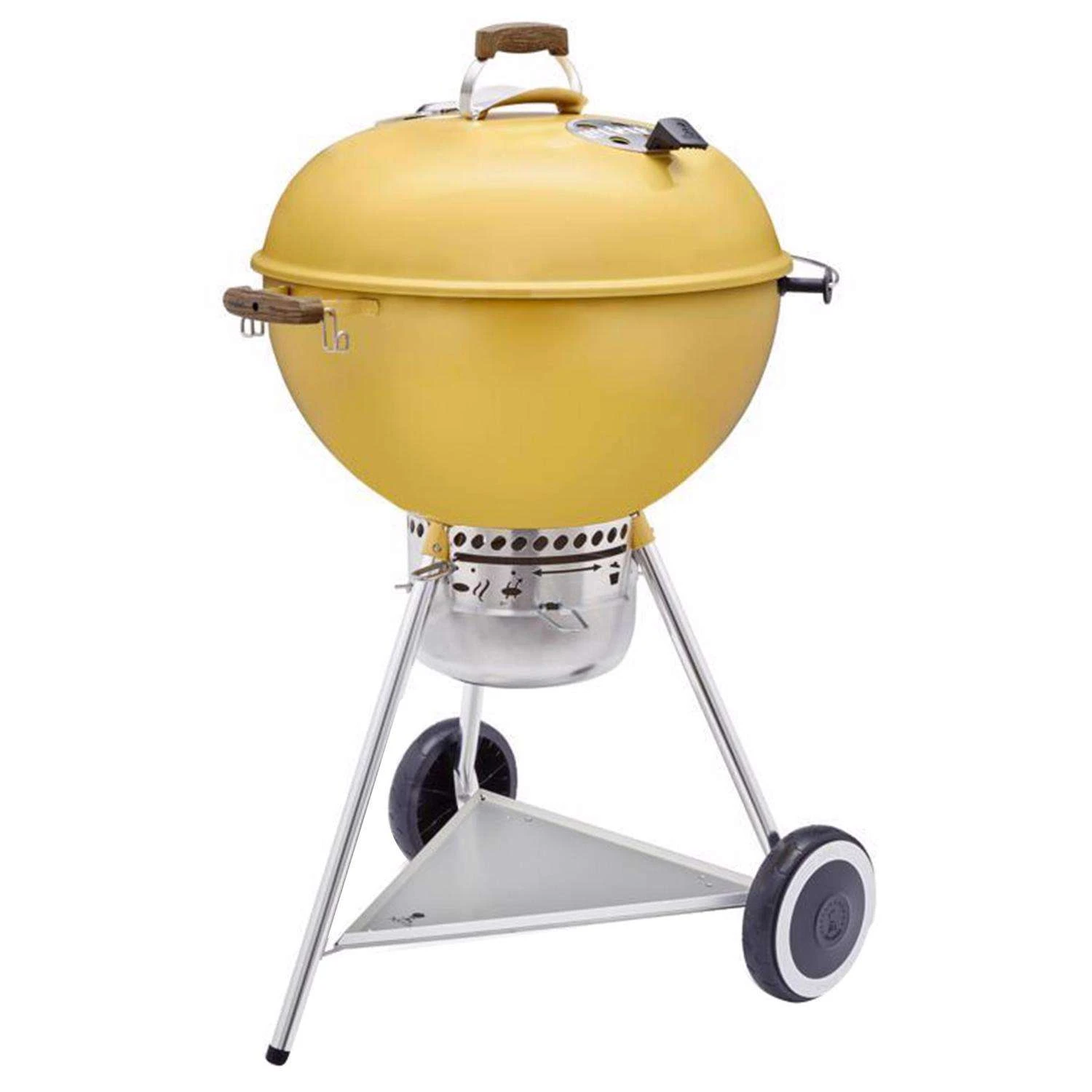 Weber 22 In. 70th Anniversary Kettle Charcoal Grill Hot Rod Yellow 3 Weber 22 In. 70th Anniversary Kettle Charcoal Grill Hot Rod Yellow