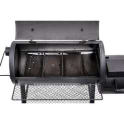 Oklahoma Joe's Longhorn Charcoal Offset Smoker Black -Grill Masters Outlet d6415dfd 0914 49be 8190 db5ceb028067