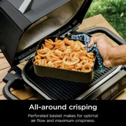 Ninja Woodfire Steel Grill Basket 2.5 Qt 9 In. L X 6.3 In. W 1 Pk -Grill Masters Outlet d81c849e a564 4679 acb0 dc5207f1bdd8