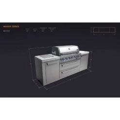 Mont Alpi Island 6 Burner Natural Gas/Propane Grill Silver -Grill Masters Outlet d92deccc 0153 42be aeee bd8c3ea6f34a