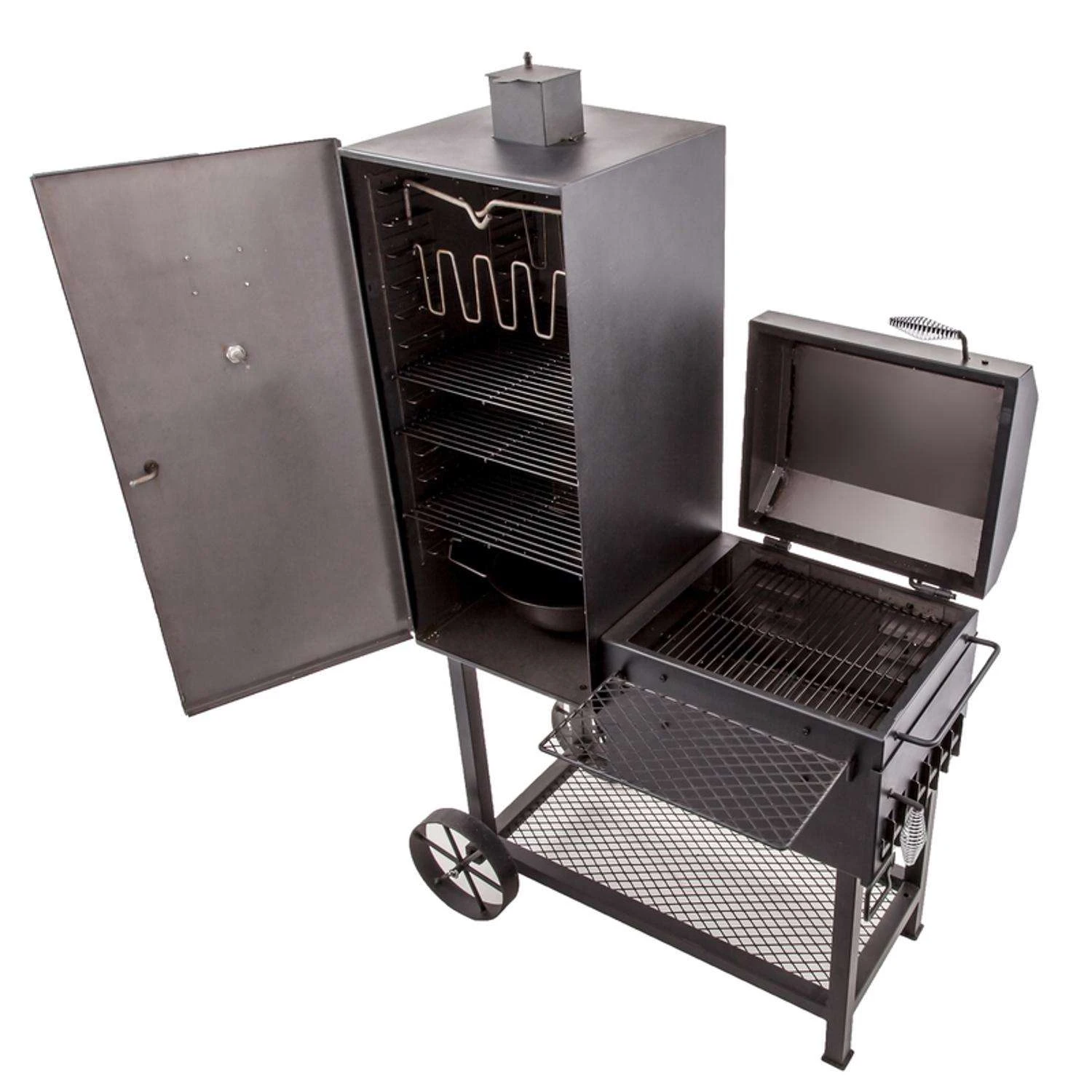 Oklahoma Joe's Bandera Charcoal Vertical Smoker Black 4 Oklahoma Joe's Bandera Charcoal Vertical Smoker Black - Image 2