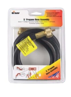 Mr. Heater 1 In. D X 1 In. D X 5 In. L Brass/Plastic Hose Assembly