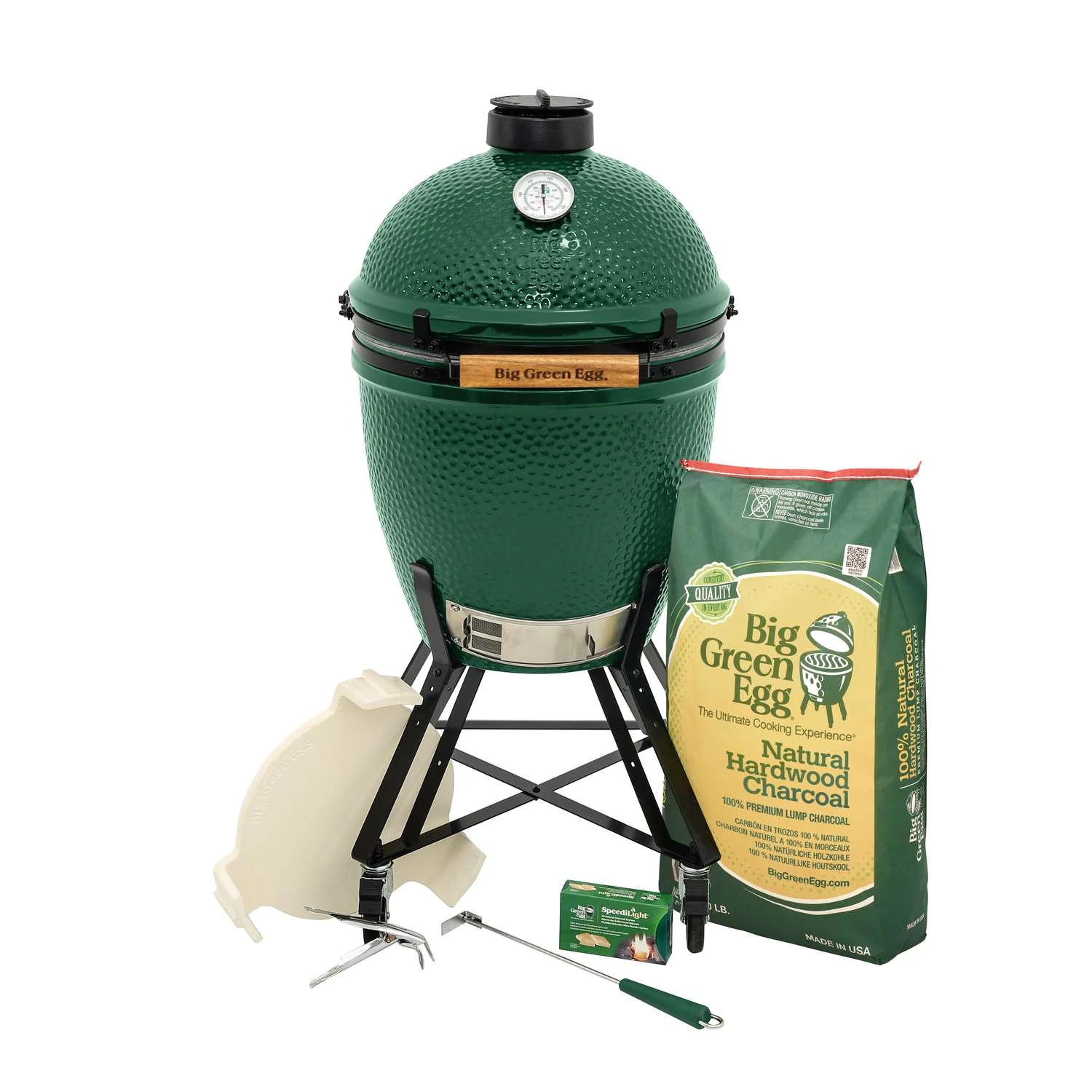 Big Green Egg 18.25 In. Large EGG In Nest Package Charcoal Kamado Grill And Smoker Green 3 Big Green Egg 18.25 In. Large EGG In Nest Package Charcoal Kamado Grill And Smoker Green