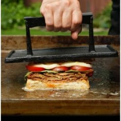 Razor Cast Iron Grill Press 11.6 In. L X 8.78 In. W 1 Pk -Grill Masters Outlet e46f6549 99a5 469a 918f 03bb807d1df8