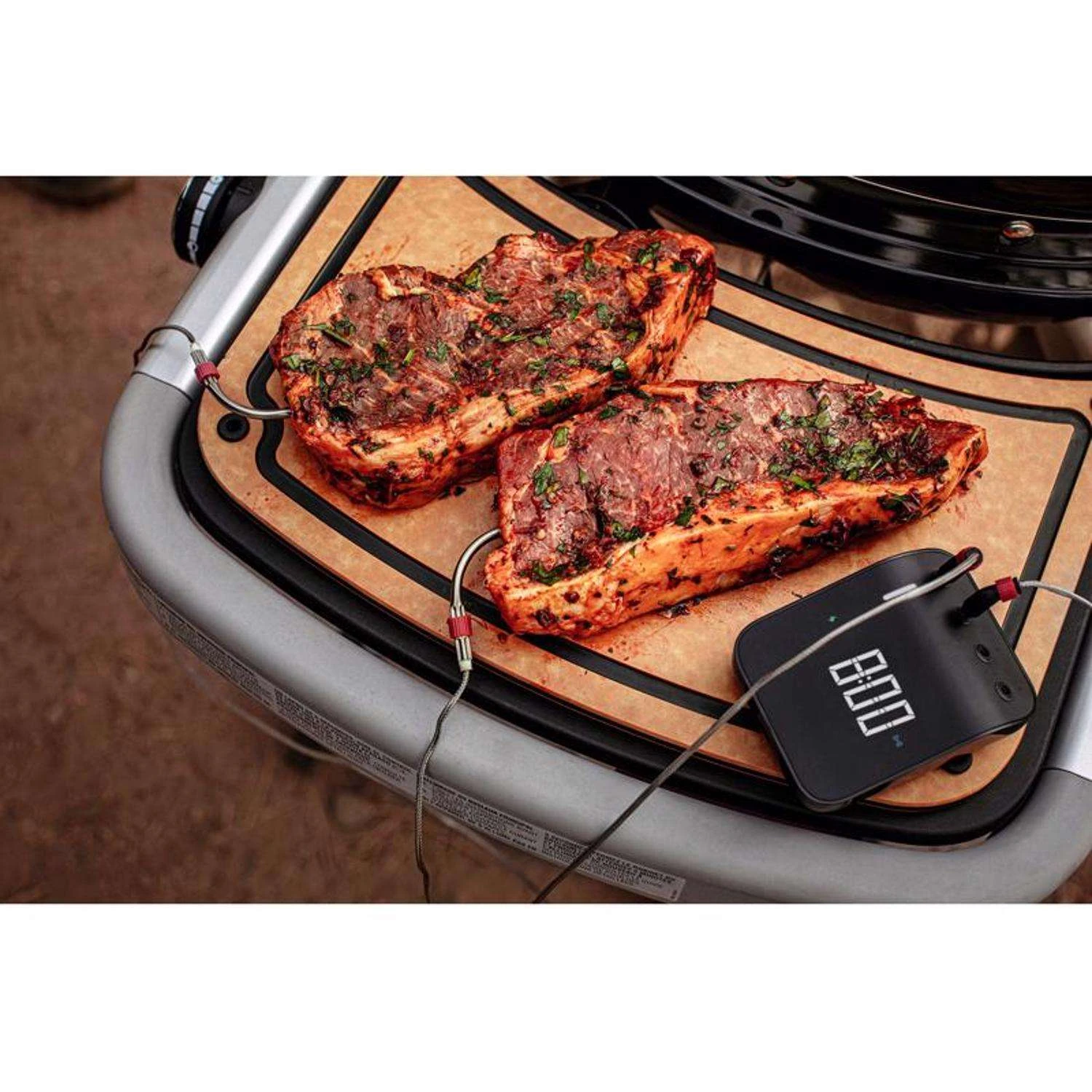 Weber Connect Digital WiFi Enabled Bluetooth Enabled Grill/Meat Thermometer 4 Weber Connect Digital WiFi Enabled Bluetooth Enabled Grill/Meat Thermometer - Image 2