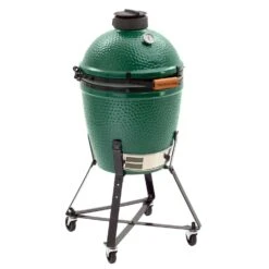 Big Green Egg 15 In. Medium EGG In Nest Package Charcoal Kamado Grill And Smoker Green
