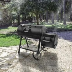 Oklahoma Joe's Longhorn Charcoal/Wood Offset Smoker Black -Grill Masters Outlet eb5c27ef 3602 48c4 ac5e 4fbd94866b88
