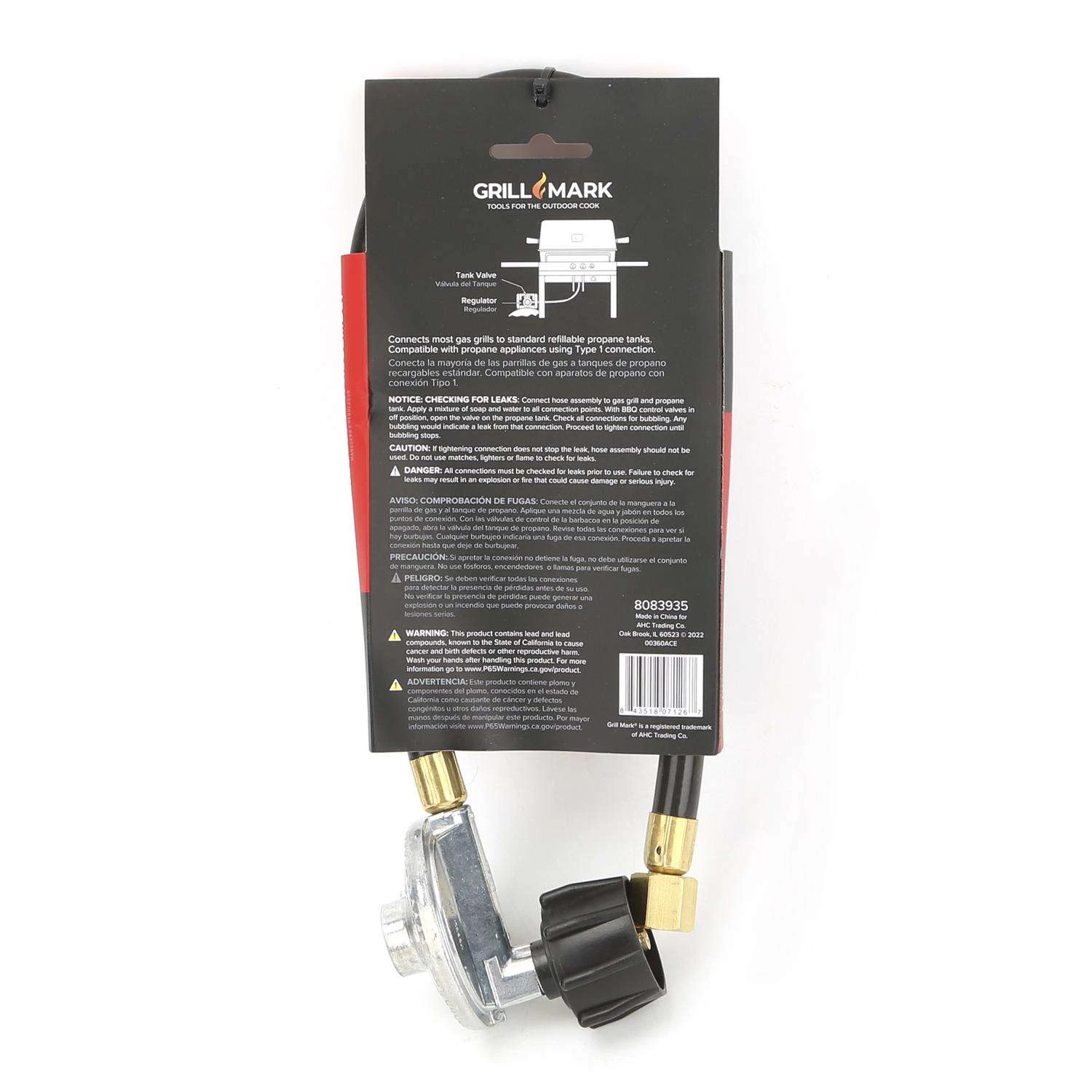 Grill Mark 21 In. L Rubber Propane Hose And Regulator 4 Grill Mark 21 In. L Rubber Propane Hose And Regulator - Image 2