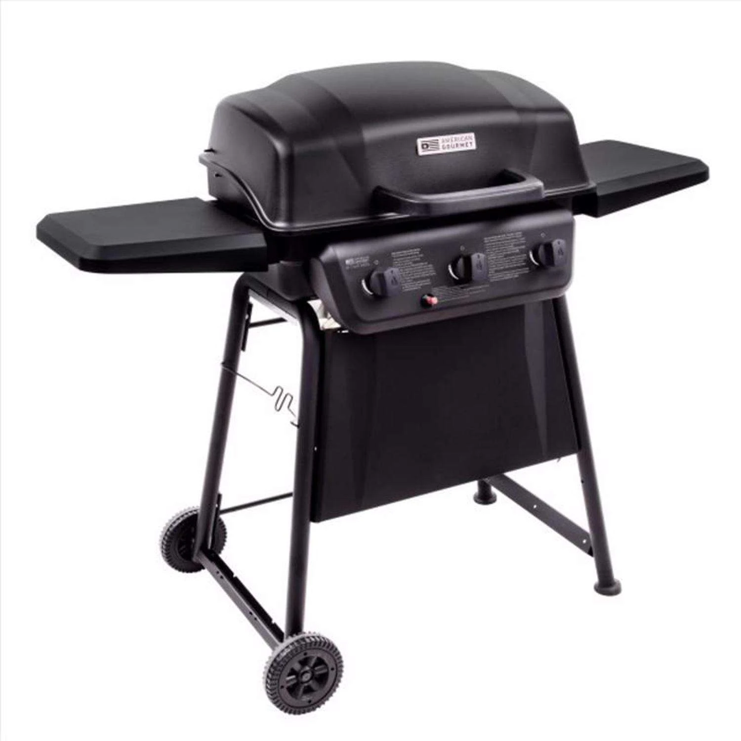 American Gourmet 3 Burner Liquid Propane Grill Black 3 American Gourmet 3 Burner Liquid Propane Grill Black