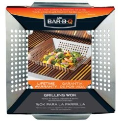 Mr. Bar-B-Q Stainless Steel Grill Wok 12 In. L X 13.58 In. W 1 Pk