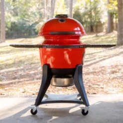 Kamado Joe 22 In. Kettle Joe Charcoal Kamado Grill And Smoker Blazing Red -Grill Masters Outlet f5e855a0 6787 440b bebb 54a646057f79