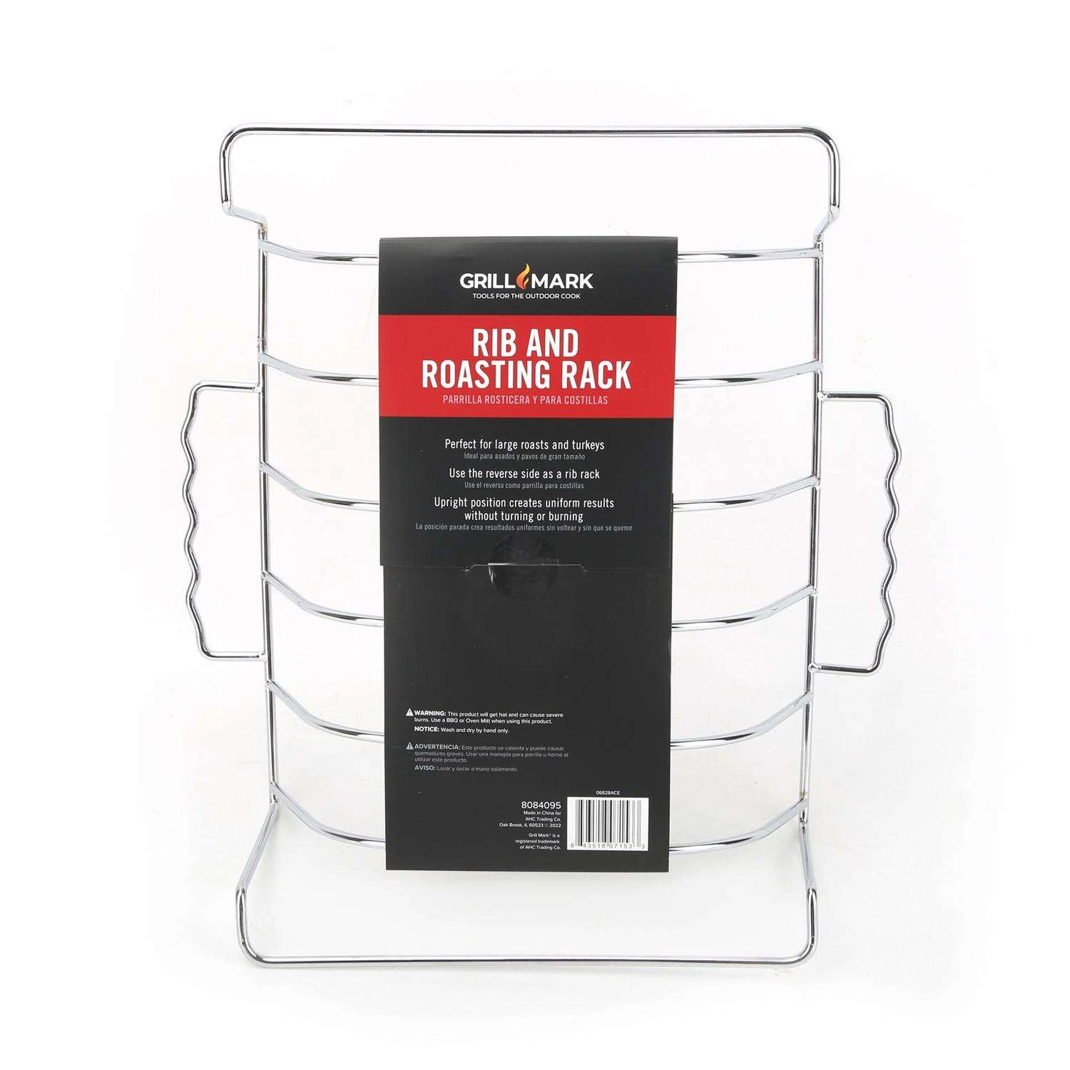 Grill Mark Steel Rib And Roast Rack 10 In. L X 4.75 In. W 1 Pk 4 Grill Mark Steel Rib And Roast Rack 10 In. L X 4.75 In. W 1 Pk - Image 2