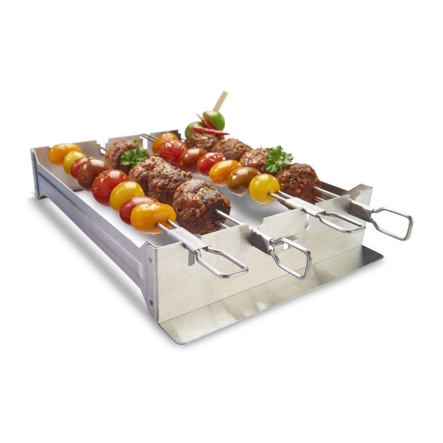 Broil King Stainless Steel Silver Kabob Set 4 Pc 4 Broil King Stainless Steel Silver Kabob Set 4 Pc - Image 2