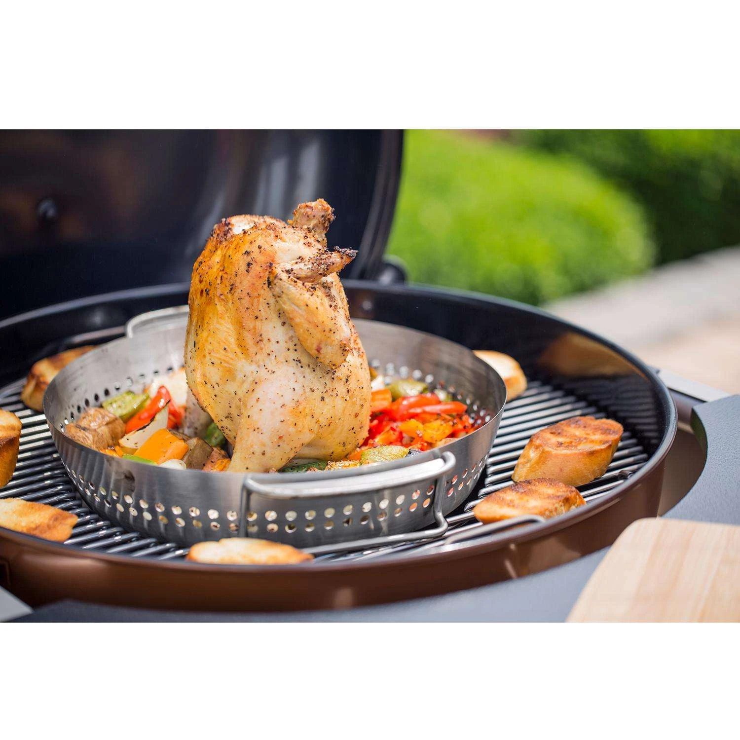 Weber Gourmet BBQ System Stainless Steel Poultry Roaster 15.9 In. L X 13 In. W 1 Pk 12 Weber Gourmet BBQ System Stainless Steel Poultry Roaster 15.9 In. L X 13 In. W 1 Pk - Image 10